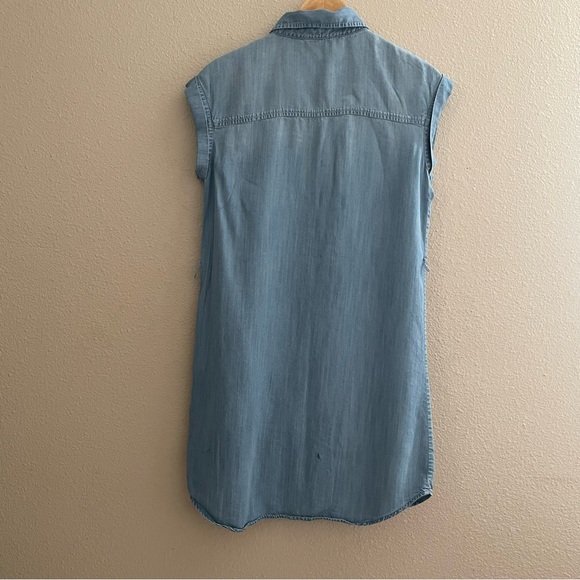 Sanctuary chambray‎ Blue Sleeveless Dress S - Picture 4 of 13